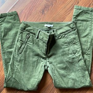 LOFT green pants size 2 good condition